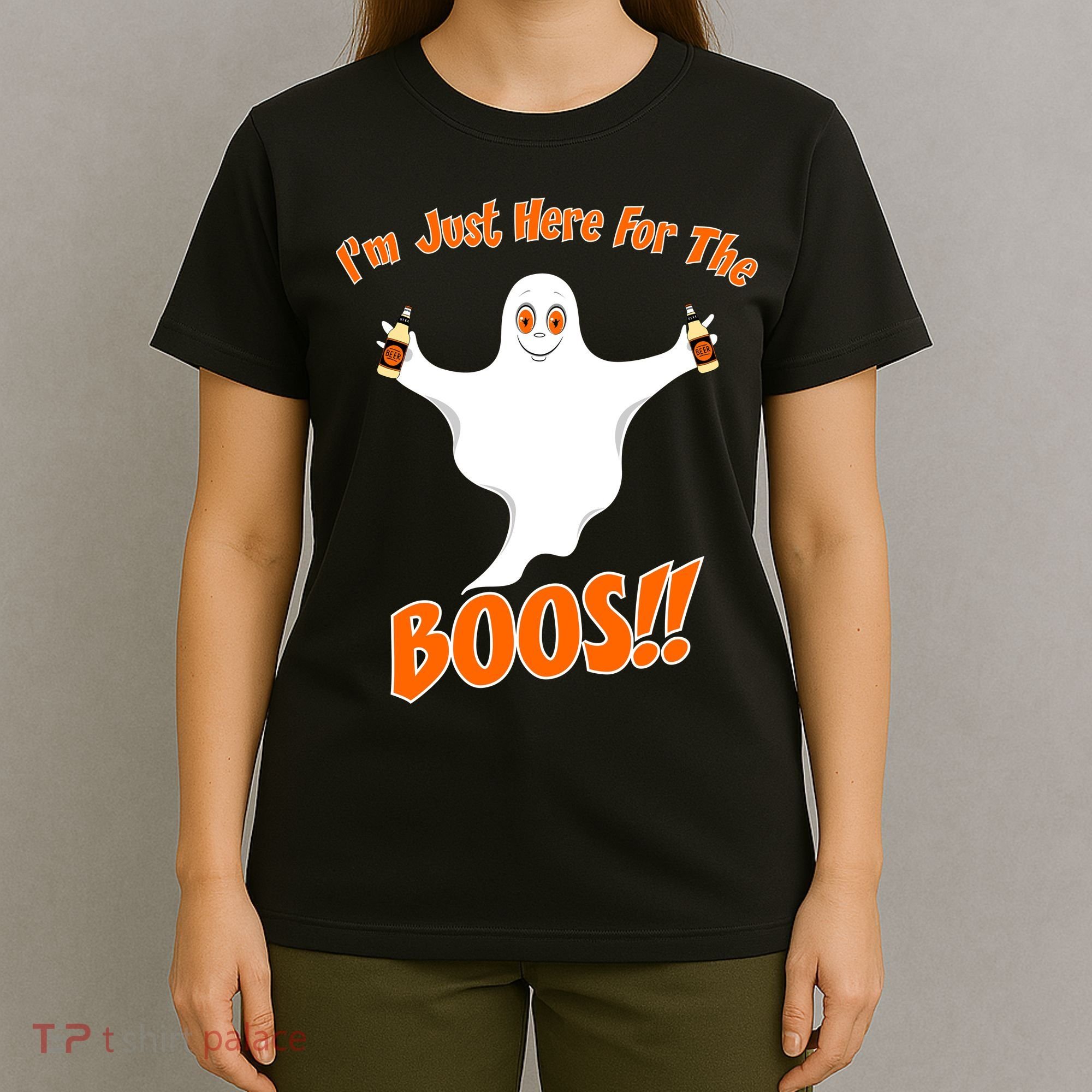 I'm Just Here For The Boos! Halloween Ghost T-Shirt