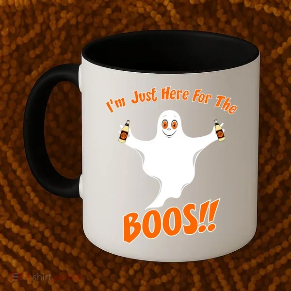 I'm Just Here For The Boos! Halloween Ghost Coffee Mug