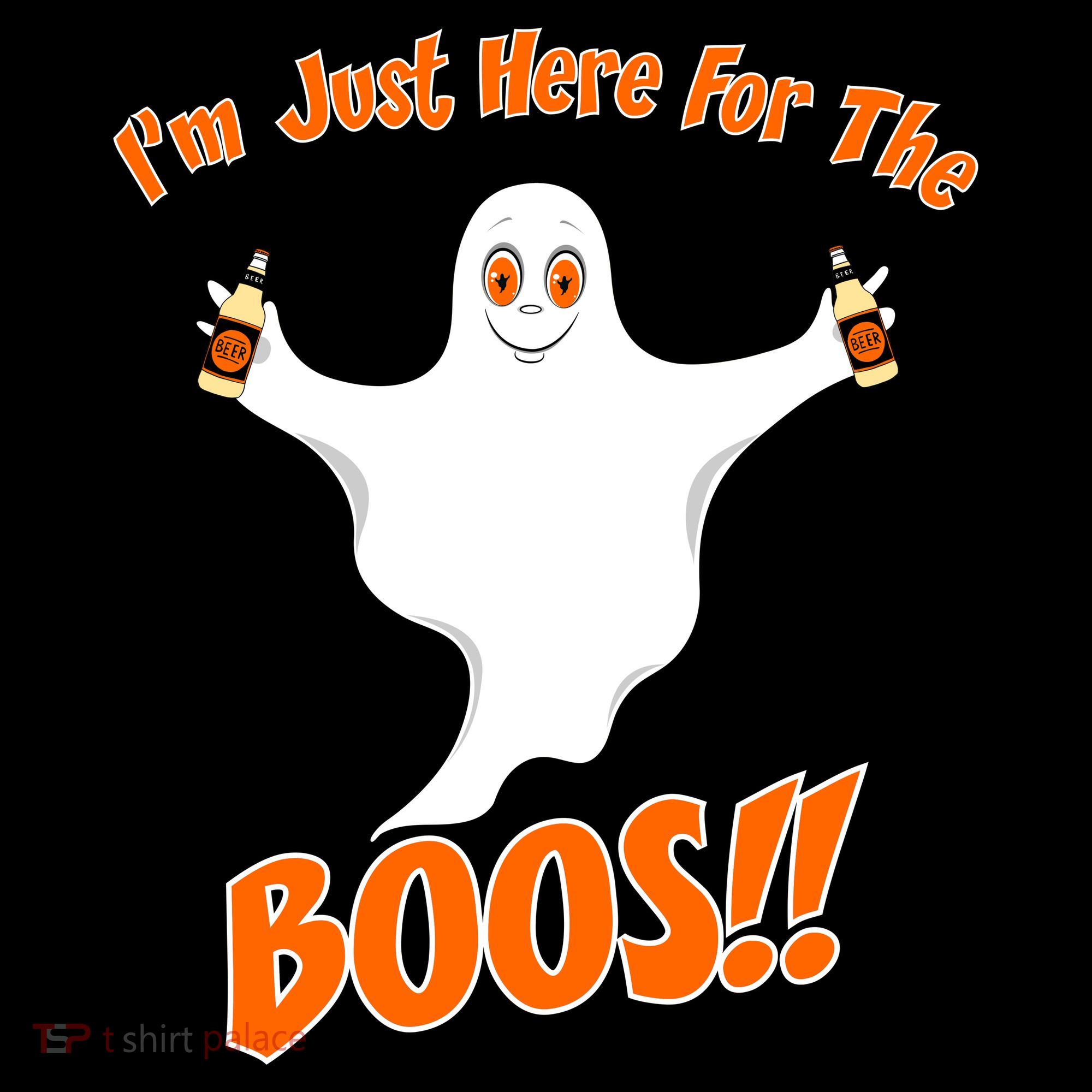 I'm Just Here For The Boos! Halloween Ghost Polo