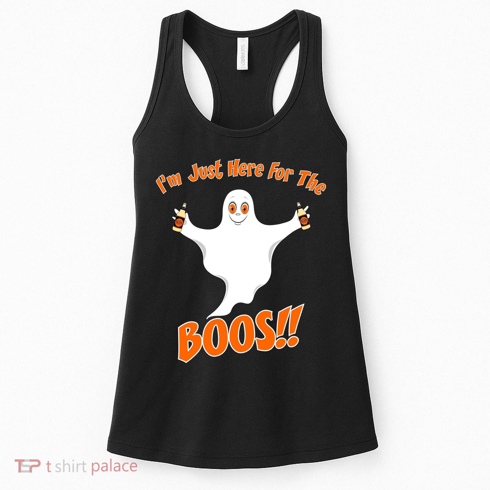 I'm Just Here For The Boos! Halloween Ghost Women's Tank Top