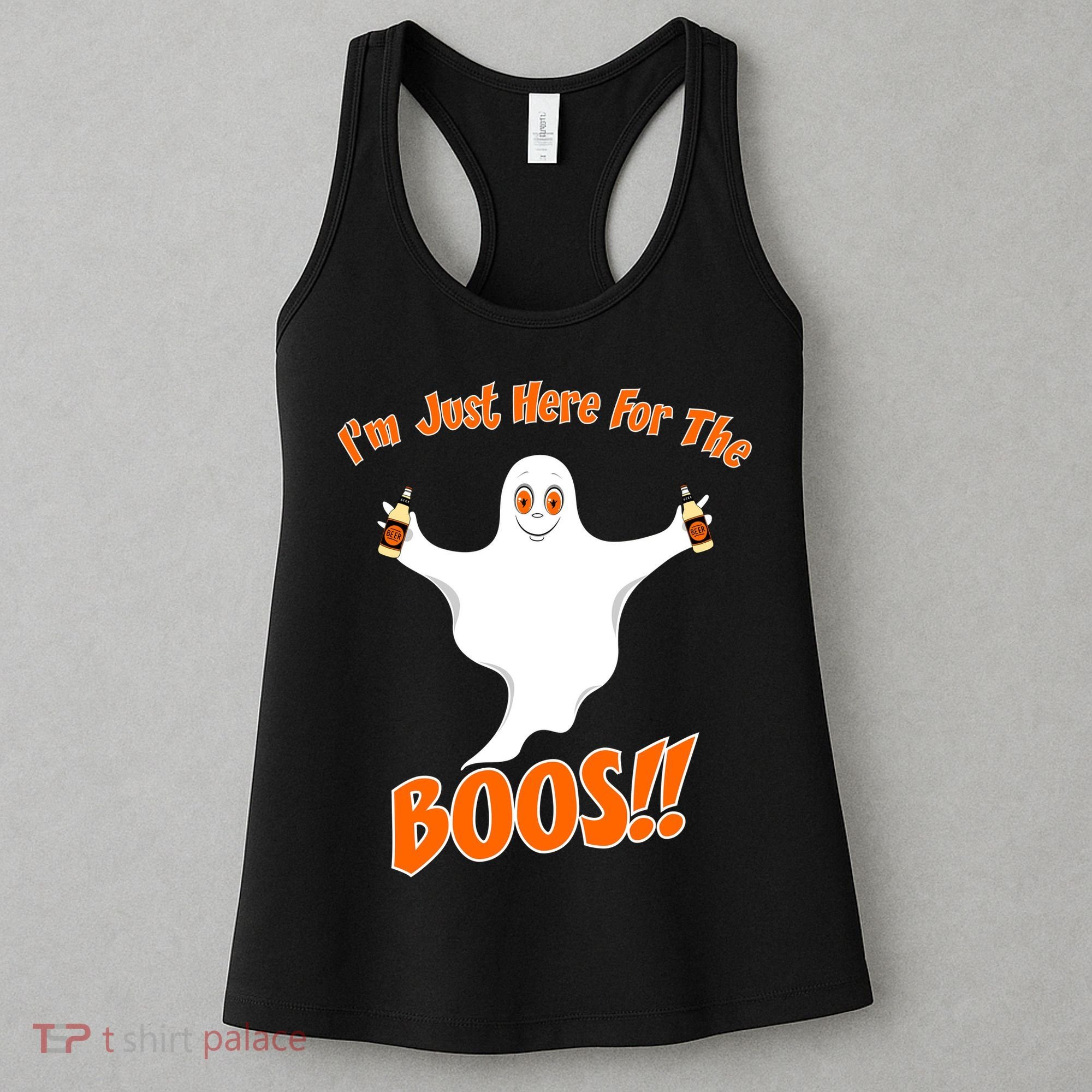 I'm Just Here For The Boos! Halloween Ghost Women's Tank Top
