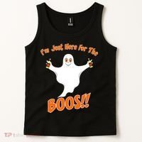 I'm Just Here For The Boos! Halloween Ghost Tank Top thumb 2