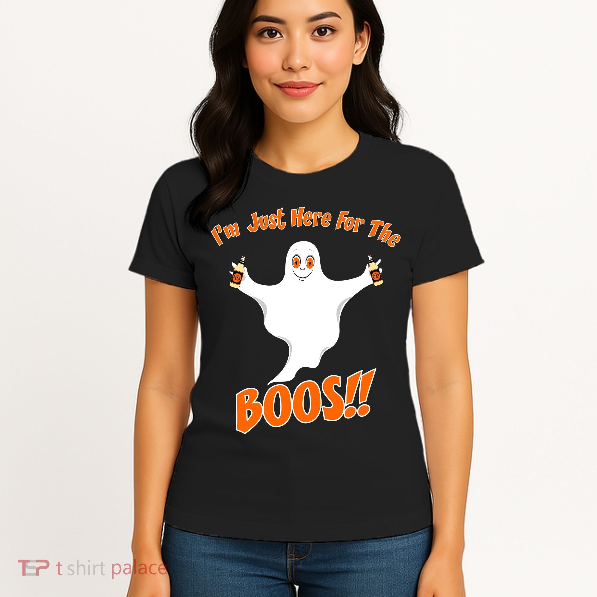 I'm Just Here For The Boos! Halloween Ghost Women's T-Shirt