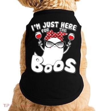 I'm Just Here For The Boos Wine Lover Doggie Tank