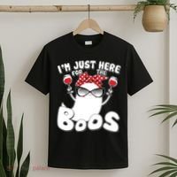I'm Just Here For The Boos Wine Lover T-Shirt thumb 2
