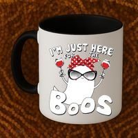 I'm Just Here For The Boos Wine Lover Coffee Mug thumb 2