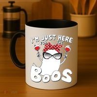 I'm Just Here For The Boos Wine Lover Coffee Mug thumb 4