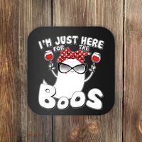 I'm Just Here For The Boos Wine Lover Coaster thumb 0