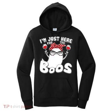 I'm Just Here For The Boos Wine Lover Women's Hoodie