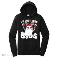 I'm Just Here For The Boos Wine Lover Women's Hoodie thumb 0