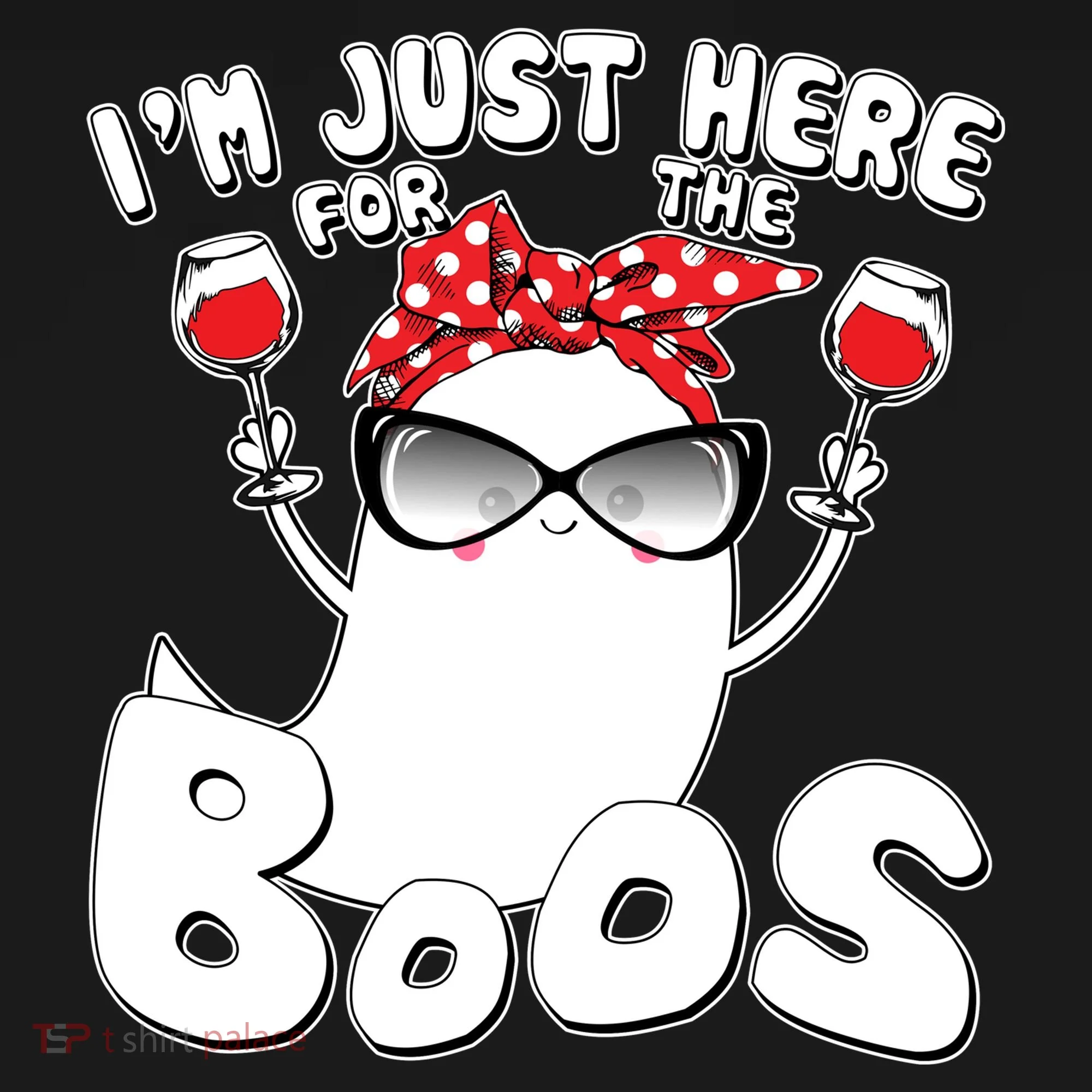 I'm Just Here For The Boos Wine Lover Women's Hoodie
