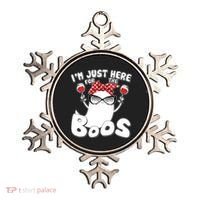 I'm Just Here For The Boos Wine Lover Ornament thumb 0