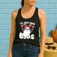 I'm Just Here For The Boos Wine Lover Women's Tank Top thumb 2