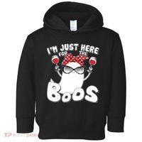 I'm Just Here For The Boos Wine Lover Toddler Hoodie thumb 0