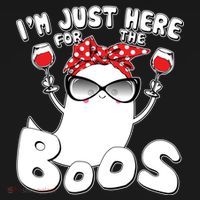 I'm Just Here For The Boos Wine Lover Toddler Hoodie thumb 2