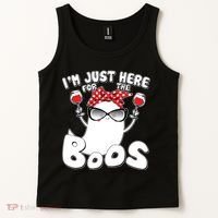I'm Just Here For The Boos Wine Lover Tank Top thumb 2