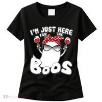 I'm Just Here For The Boos Wine Lover Women's T-Shirt thumb 0