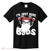 I'm Just Here For The Boos Wine Lover Kids T-Shirt thumb 0