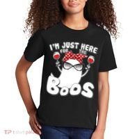 I'm Just Here For The Boos Wine Lover Kids T-Shirt thumb 2