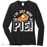 I'm Just Here For The Pie Women's Long Sleeve Shirt thumb 0