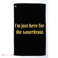 I'm Just Here For The Sauerkraut Golf Towel thumb 0