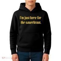 I'm Just Here For The Sauerkraut Kids Hoodie thumb 4