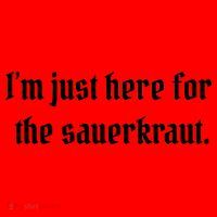 I'm Just Here For The Sauerkraut Santa Hat thumb 1