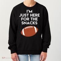 I'm Just Here for the Snacks Football Women's Sweatshirt thumb 0