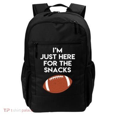 I'm Just Here for the Snacks Football Backpack