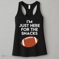 I'm Just Here for the Snacks Football Women's Tank Top thumb 3
