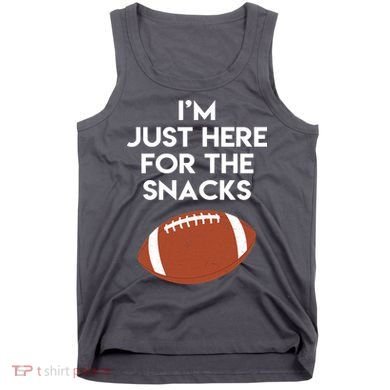 I'm Just Here for the Snacks Football Tank Top