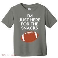 I'm Just Here for the Snacks Football Toddler T-Shirt thumb 0