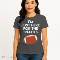 I'm Just Here for the Snacks Football Women's T-Shirt thumb 4