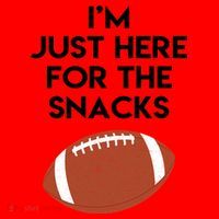 I'm Just Here for the Snacks Football Santa Hat thumb 1