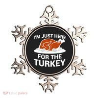 I'm Just Here For The Turkey Thanksgiving Ornament thumb 0
