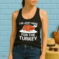 I'm Just Here For The Turkey Thanksgiving Women's Tank Top thumb 2