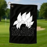 I'm Just Saiyan Golf Towel thumb 1