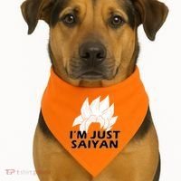 I'm Just Saiyan USA-Made Doggie Bandana thumb 1