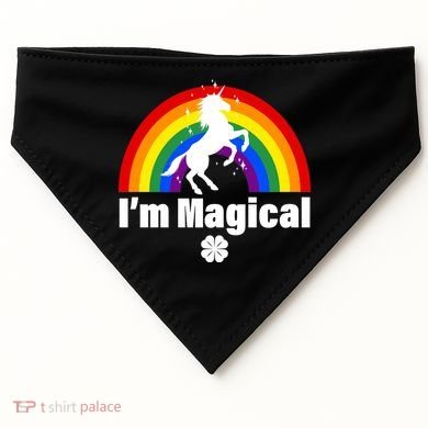 I'm Magical Clover Unicorn USA-Made Doggie Bandana