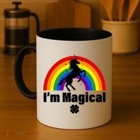 I'm Magical Clover Unicorn Coffee Mug thumb 4
