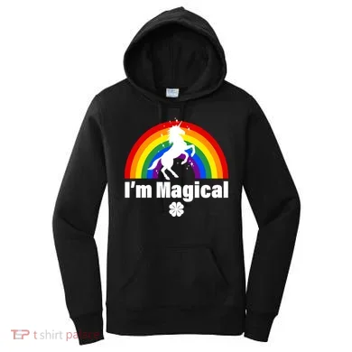 I'm Magical Clover Unicorn Women's Hoodie