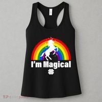 I'm Magical Clover Unicorn Women's Tank Top thumb 3
