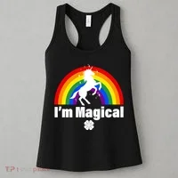 I'm Magical Clover Unicorn Women's Tank Top thumb 3
