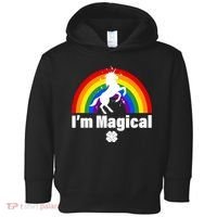 I'm Magical Clover Unicorn Toddler Hoodie thumb 0