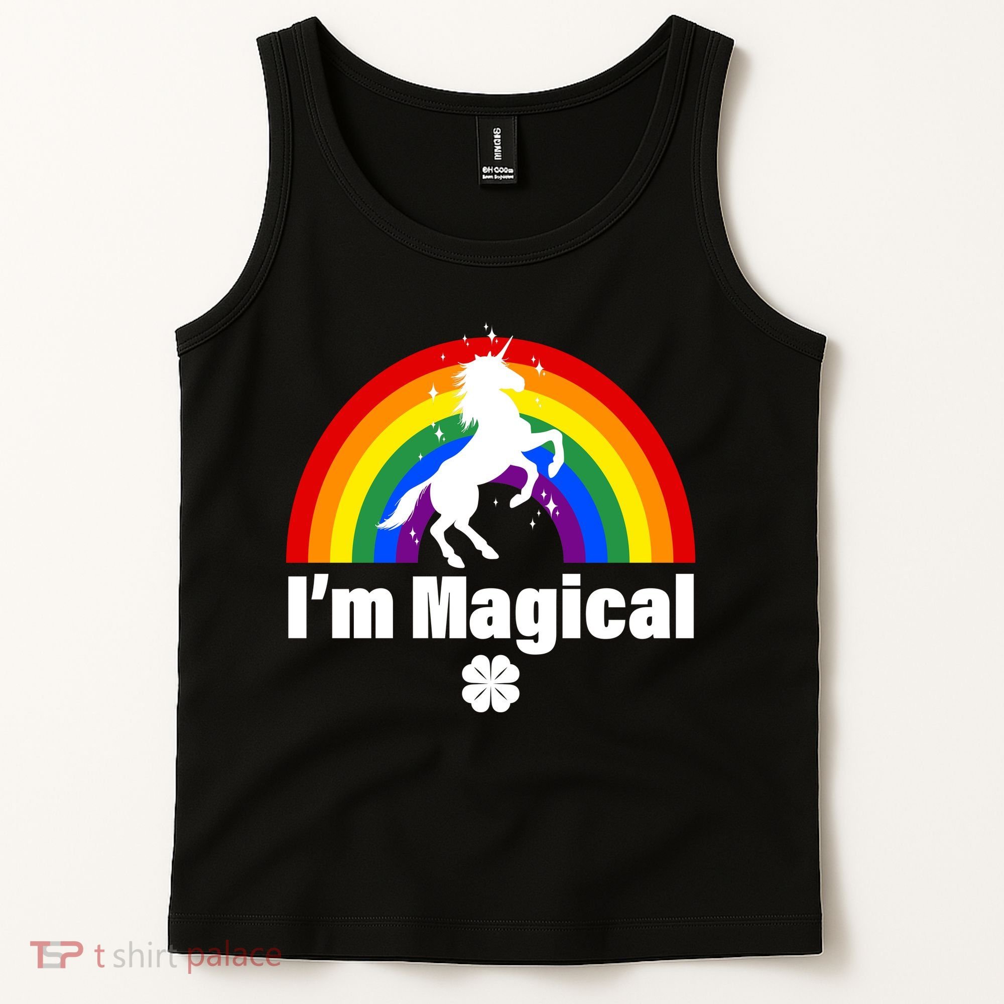 I'm Magical Clover Unicorn Tank Top
