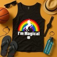 I'm Magical Clover Unicorn Tank Top thumb 4