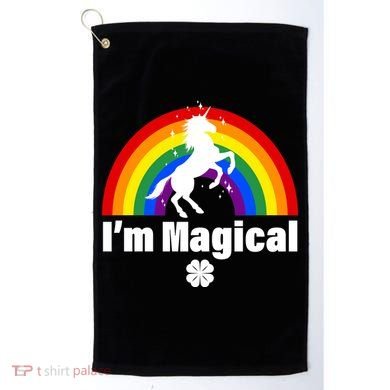 I'm Magical Clover Unicorn Golf Towel