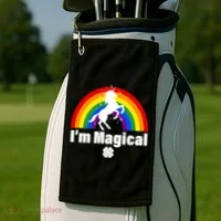 I'm Magical Clover Unicorn Golf Towel thumb 2