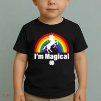 I'm Magical Clover Unicorn Toddler T-Shirt thumb 2