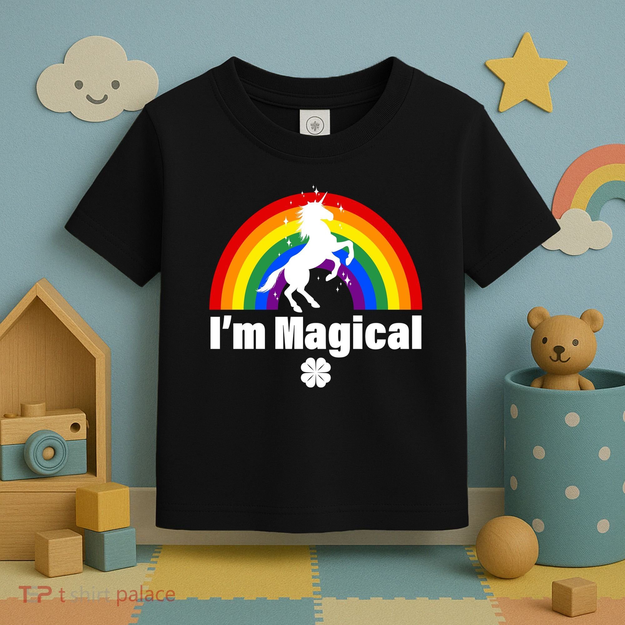 I'm Magical Clover Unicorn Toddler T-Shirt